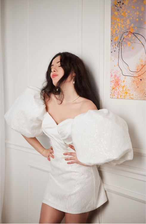 White wedding dress